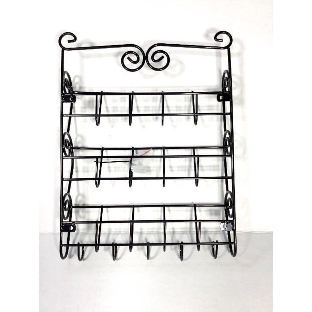 3-Tier Letter Rack with 5 Key Hooks - Picture 7 of 11